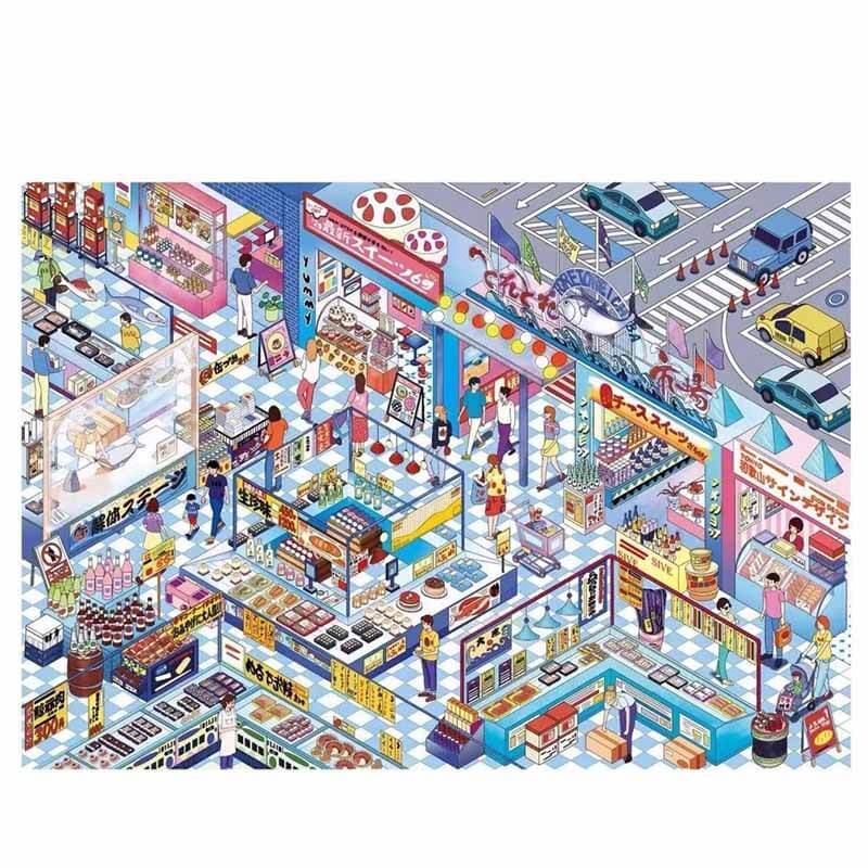 Weekend Stroll DIY 3D Scene Stickers 2 Cute Miniature Scenes(L)