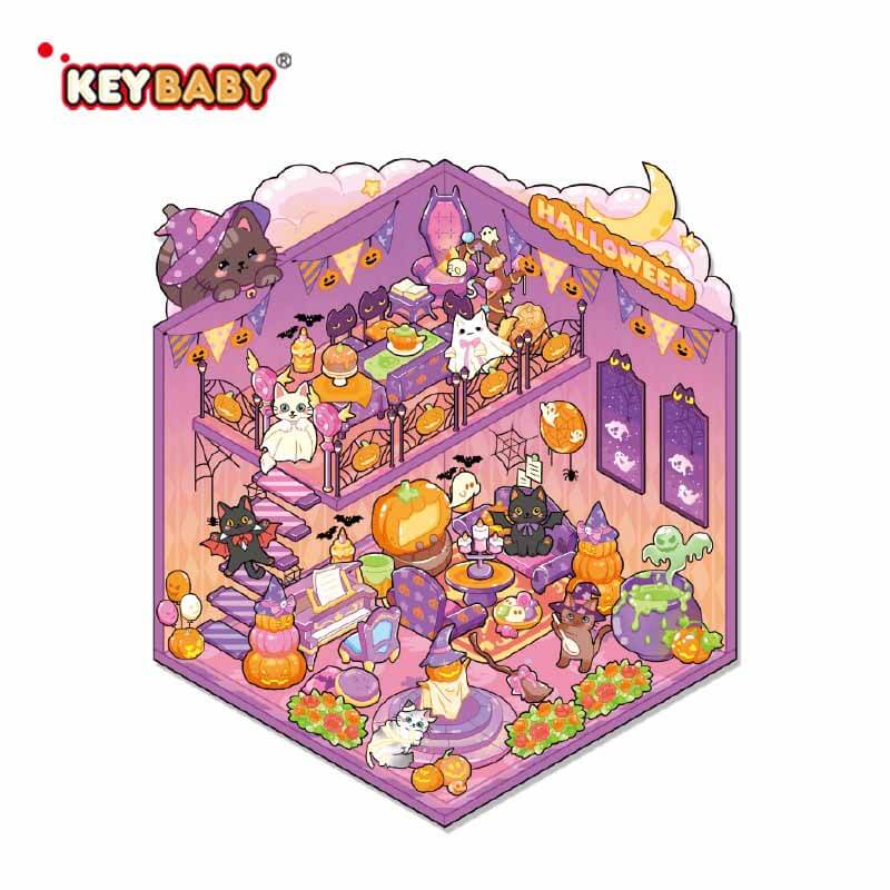 Whimsy Moments DIY 3D Scene Stickers 4 Lovely Miniature Scenes(L)