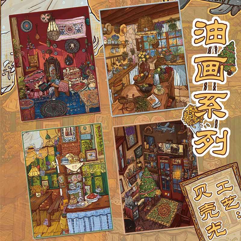 Window Warmth DIY 3D Scene Stickers With Guide Lines(XS)