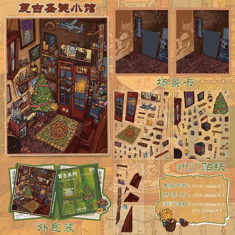 Window Warmth DIY 3D Scene Stickers With Guide Lines(XS)