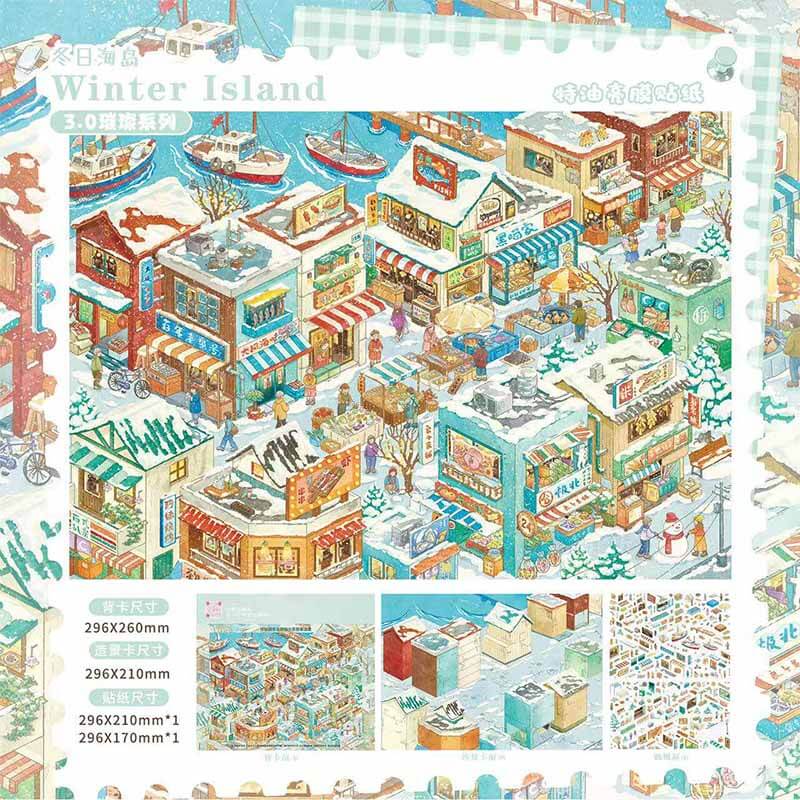 Winter Escape DIY 3D Scene Stickers 2 Cute Scenes(L)