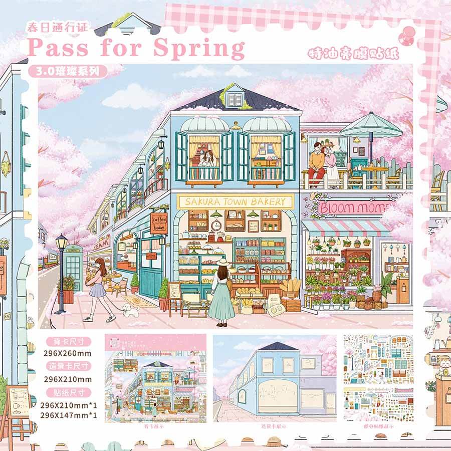 Winter Escape DIY 3D Scene Stickers 2 Cute Scenes(L)