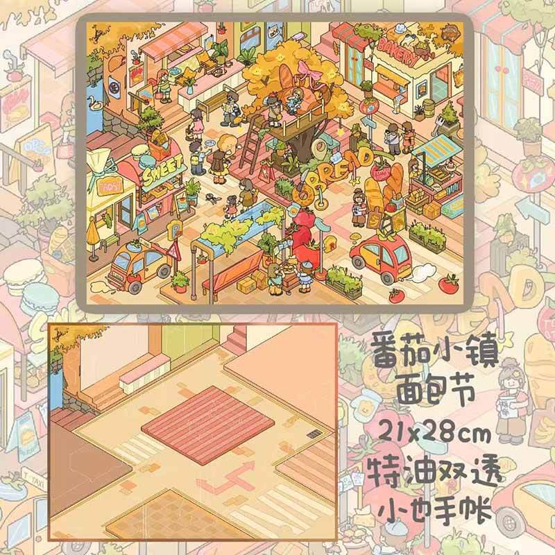 Winter Fest DIY 3D Scene Stickers 4 Cute Scenes(L)