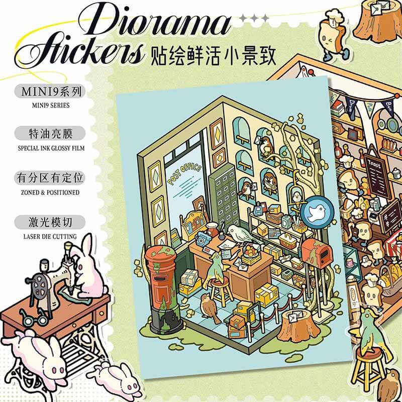 Wonderful Room DIY 3D Sticker Book 4 Cute Scenes(s)