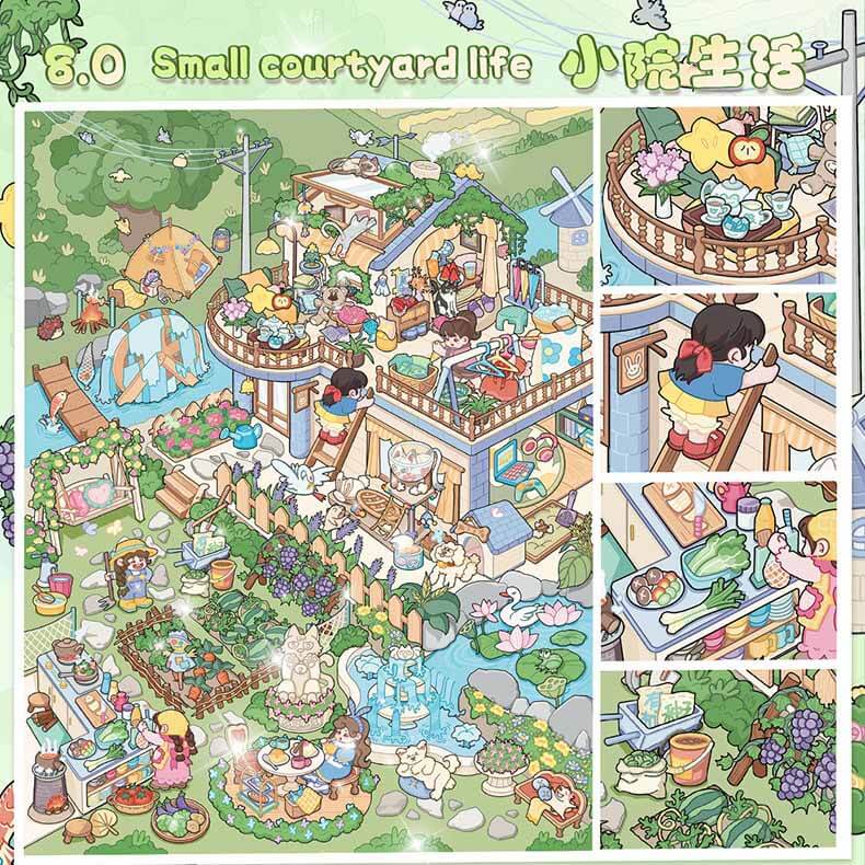 Woodland Escapes DIY 3D Scene Stickers 4 Cute Scenes(L)