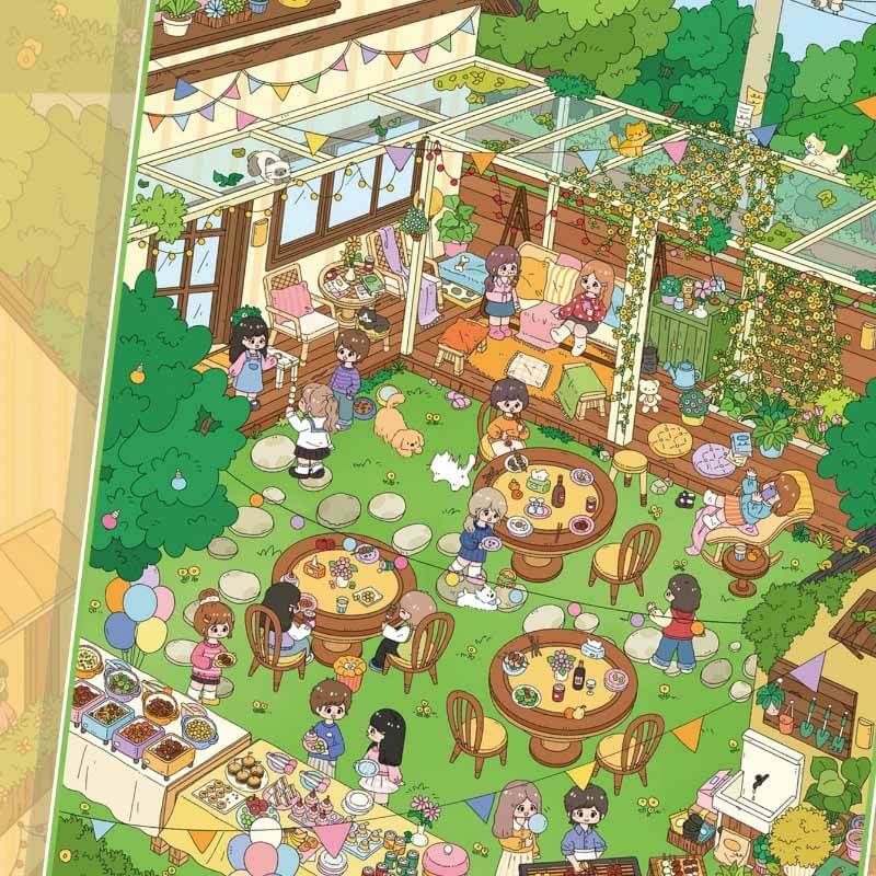 Woodland Gatherings DIY 3D Scene Stickers 2 Cute Scenes(L)