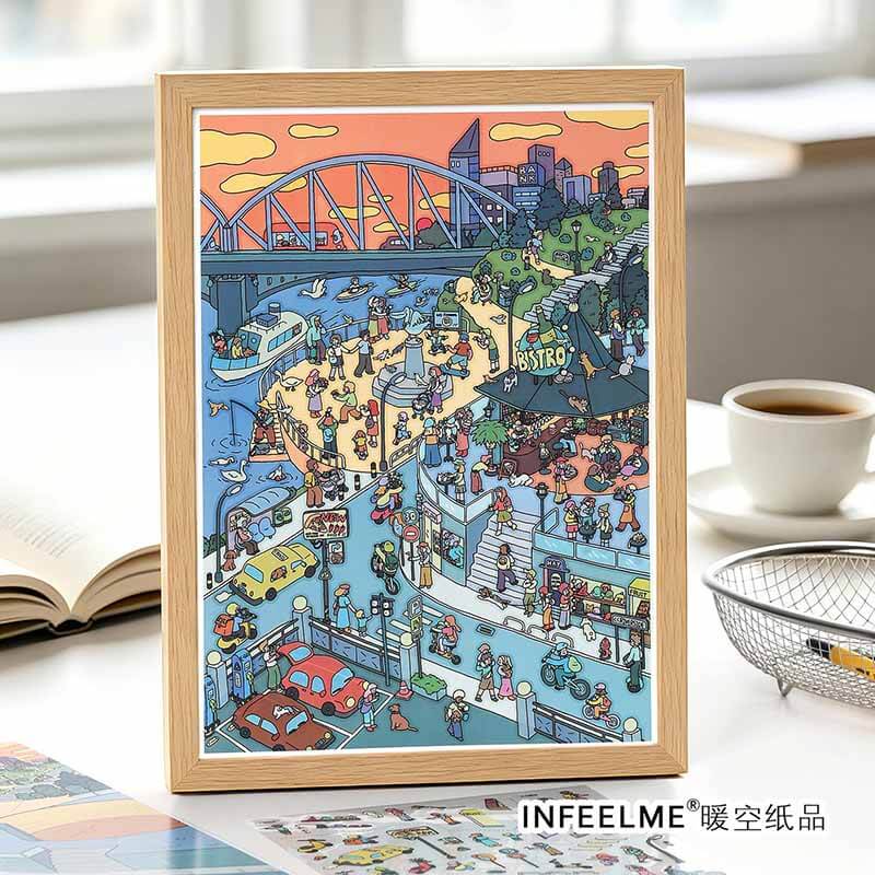 Coastal Diary DIY 3D Scene Stickers 2 Cute Scenes(L)