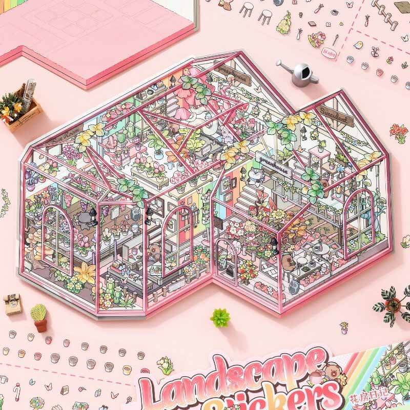 Nature Diaries DIY 3D Scene Stickers 2 Cute Miniature Scenes(L)