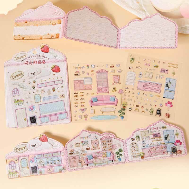 Sweet Journey DIY 3D Sticker 4 Cute Miniature Scenes(M)