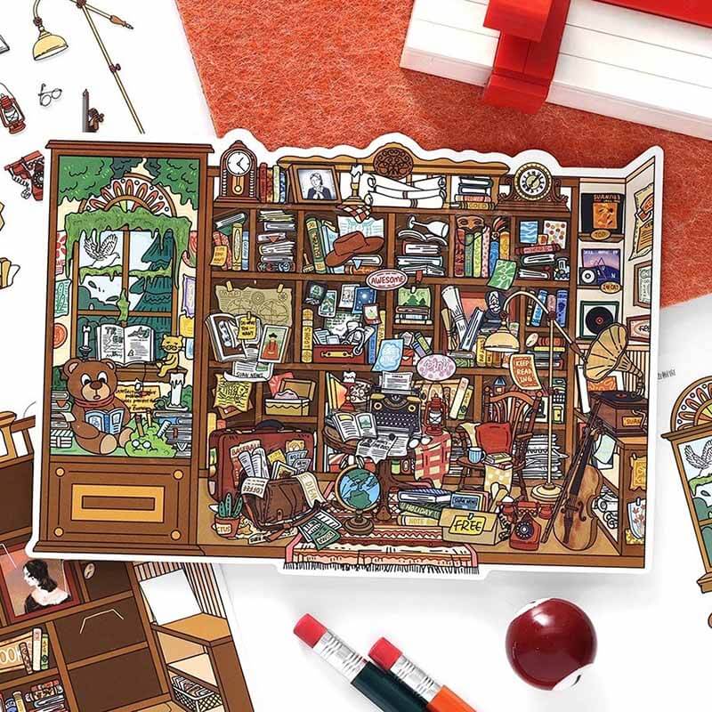Playful Shop DIY 3D Sticker 4 Cute Miniature Scenes(S)