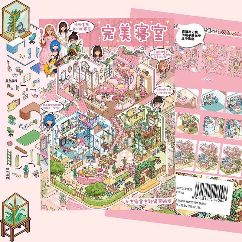 Curious Space DIY 3D Sticker 2 Cute Miniature Scenes(L)