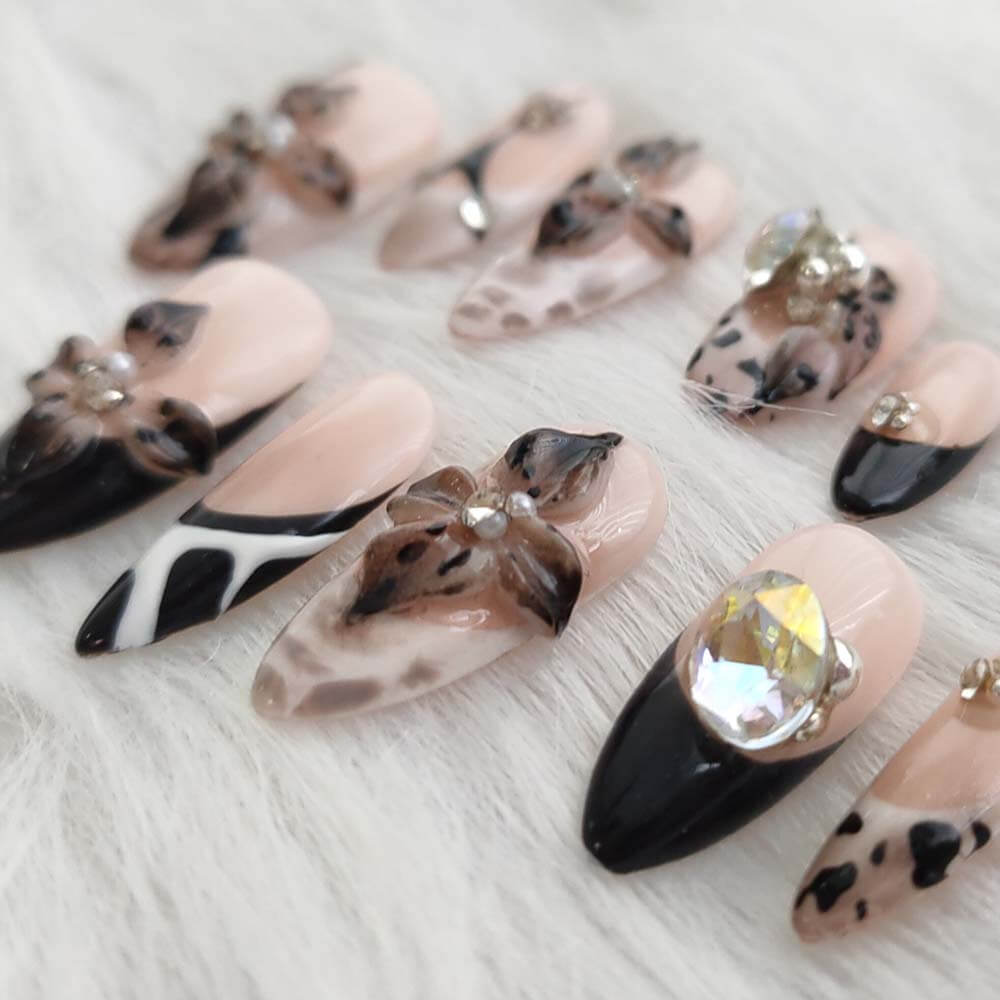 Art Garden Press On Nails Twilight Flowers 98