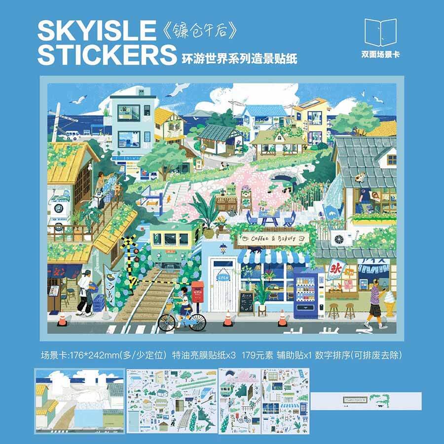 World Escape DIY 3D Scene Stickers 4 Cute Miniature Scenes(L)