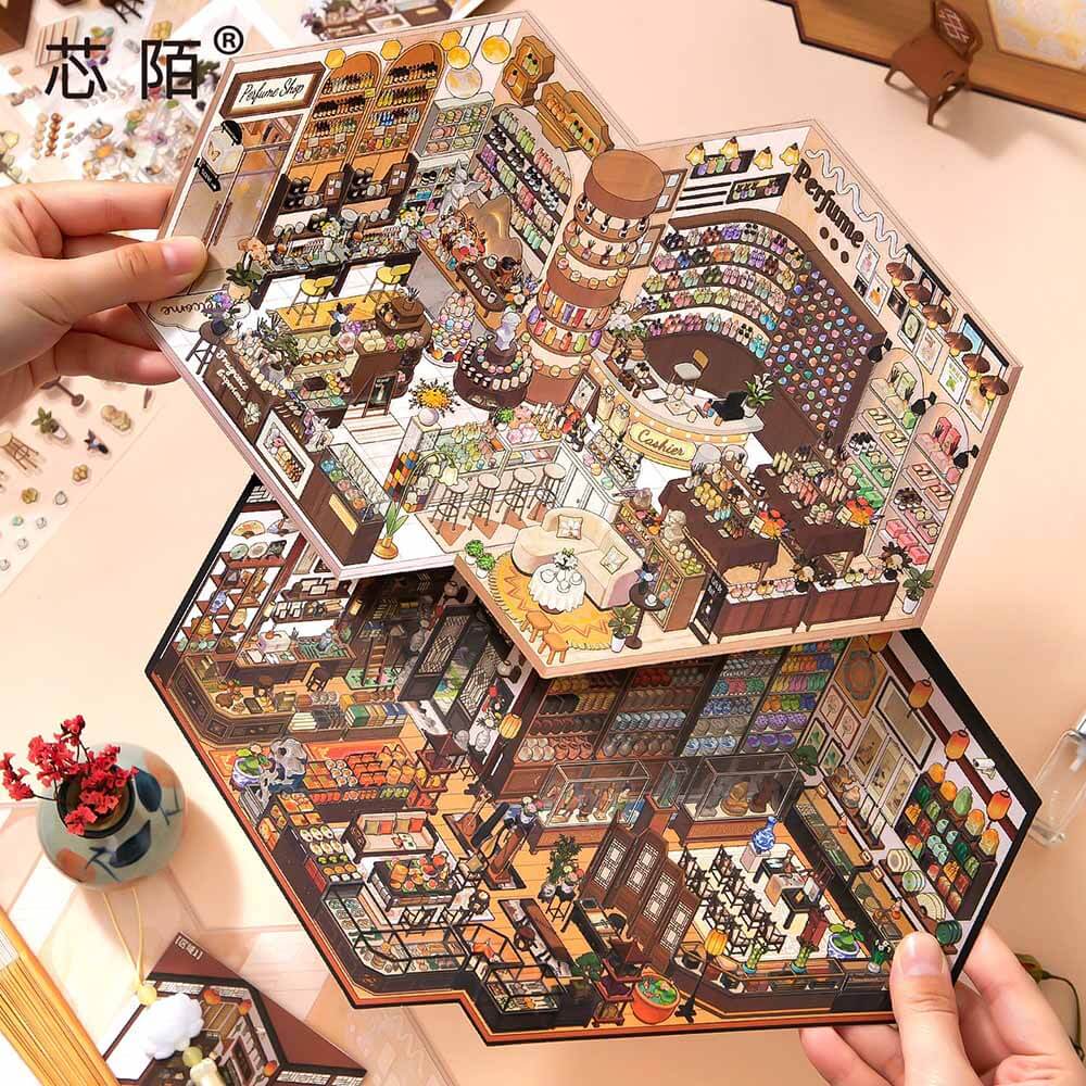 Urban Memory DIY 3D Scene Stickers 2 Cute Scenes(L)