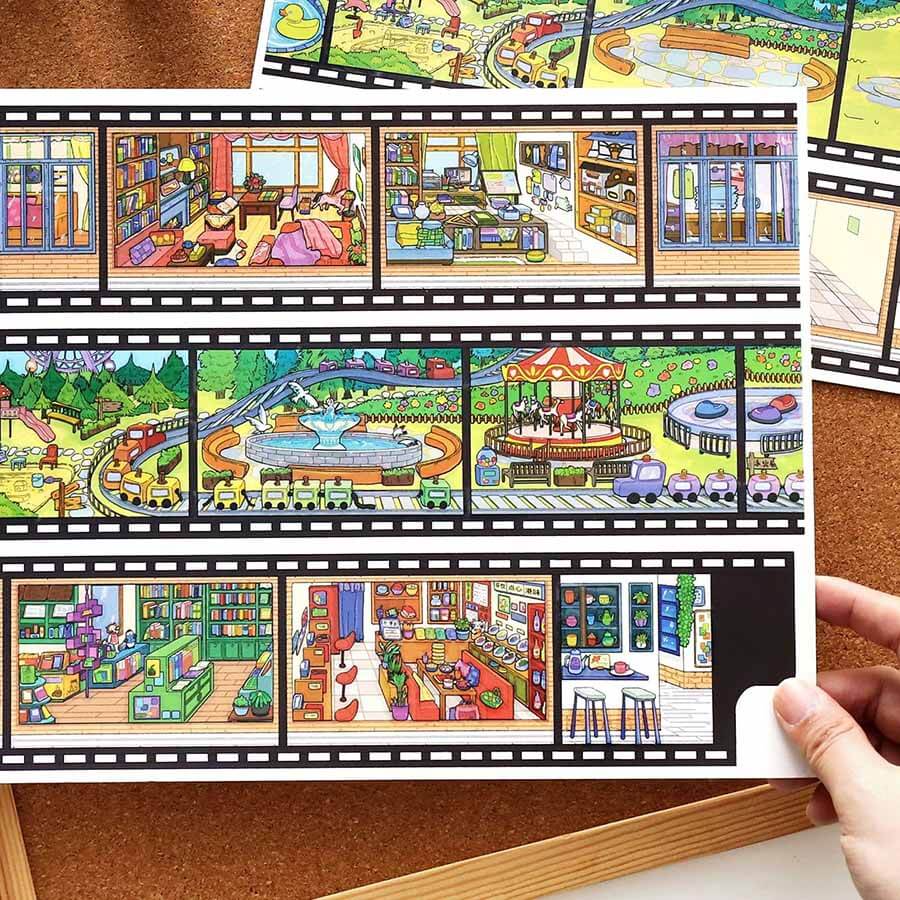 City Rhythm DIY 3D Sticker 2 Cute Miniature Scenes(L)