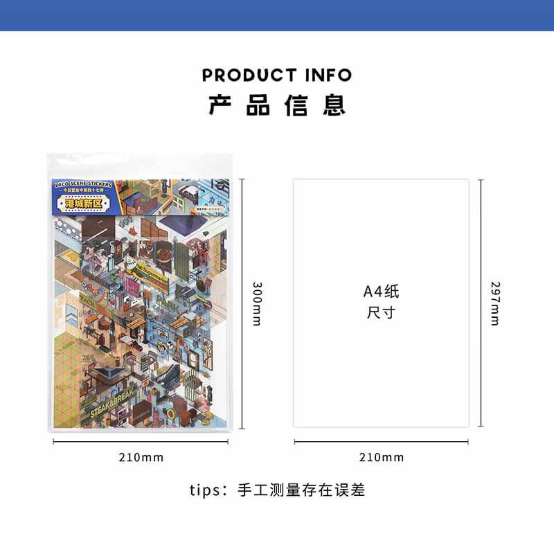 Harbor Memories DIY 3D Scene Stickers 2 Cute Scenes(L)