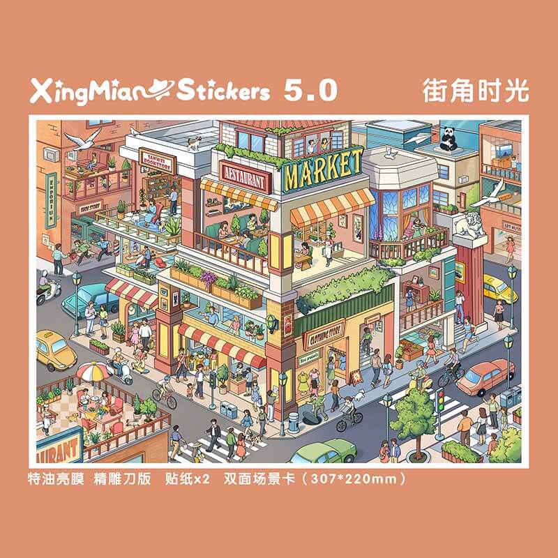 Urban Moments DIY 3D Sticker 2 Cute Miniature Scenes(L)