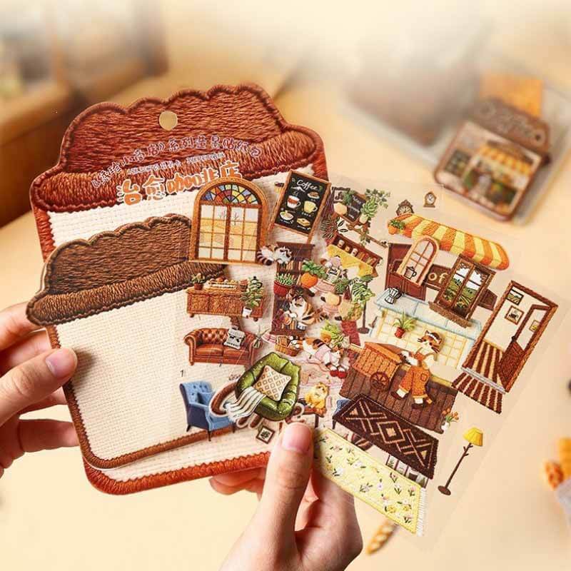 Sweet Journey DIY 3D Sticker 4 Cute Miniature Scenes(M)