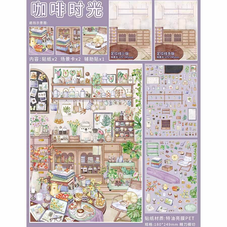 Steam Life DIY 3D Sticker 2 Cute Miniature Scenes(L)