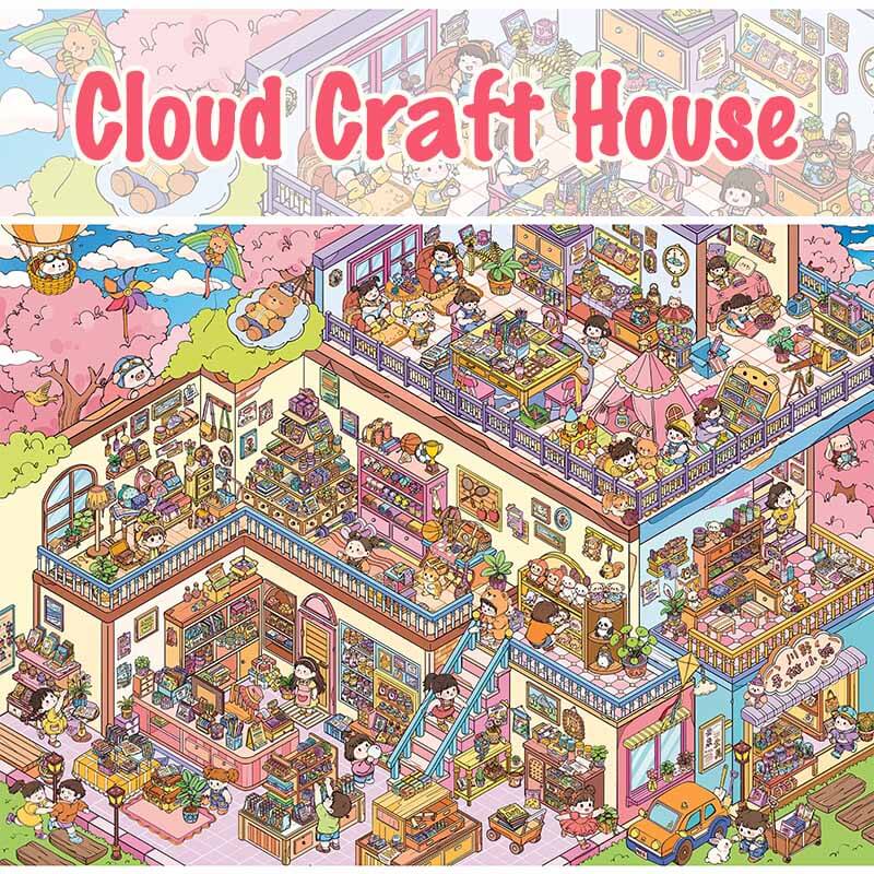 Food Corner DIY 3D Scene Stickers 3 Cute Scenes(XL)