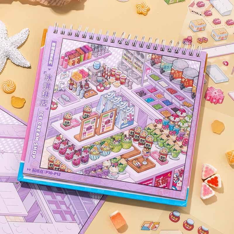 junbei 10.0 Shelf organization DIY 3D Scene Stickers(M)