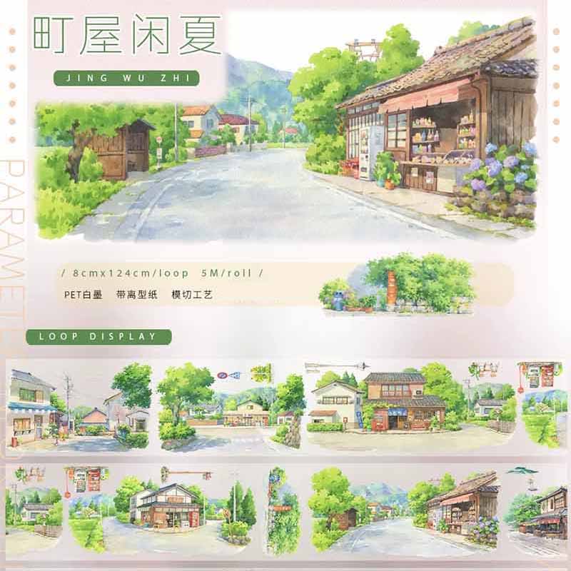European Spring Garden PET Journal Collage Sticker